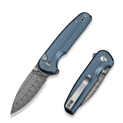 Nóż składany Civivi Mini Shakan Blue Aluminium, Damascus (C20052F-DS1)-1 62092 