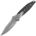 Nóż składany Microtech Socom Bravo Mini SP Titanium/Carbon Fiber, Blue HW, Hand Rubbed Satin M390 by Tony Marfione (262M-4CFTI)-1 62110 