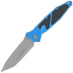 Nóż składany Microtech Socom Elite T/E-M Blue Aluminium, Apocalyptic M390MK by Tony Marfione (161-10APBL)