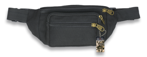 Nerka Barbaric Fanny Pack Black Canvas (34931-NE)-1 62137 