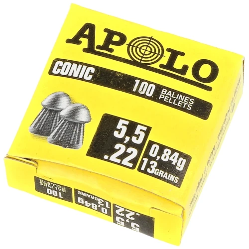 Śrut Apolo Conic 5.5 mm, 100 szt. 0.84g/13.0gr (20004)-1 62140 