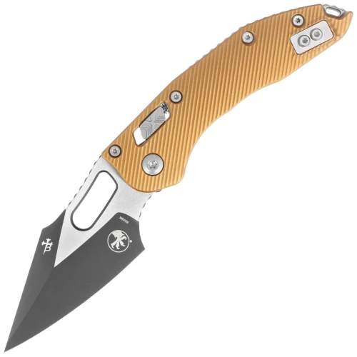 Nóż składany Microtech Stitch Ram-Lok S/E Fluted Tan Aluminium, Black M390MK by Borka Blades and Tony Marfione (169RL-1FLTA)-1 62141 