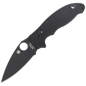 Nóż składany Spyderco Manix 2 G-10 Black / Black Blade (C101GPBBK2) EDC