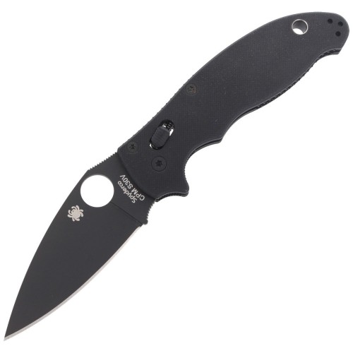 Nóż składany Spyderco Manix 2 G-10 Black / Black Blade (C101GPBBK2)-1 62167 