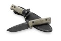 Nóż LionSteel Tactical Green Canvas Micarta, PVD / Stone Washed Niolox by Molletta (T5B CVG)-8 62170 