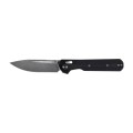 Nóż składany KNIVESPL The First CPM MagnaCut, czarne G10, Stonewashed/Satin- 62305 