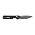 Nóż składany KNIVESPL The First CPM MagnaCut, czarne G10, Stonewashed/Satin-1 62305 
