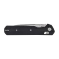 Nóż składany KNIVESPL The First CPM MagnaCut, czarne G10, Stonewashed/Satin-3 62305 