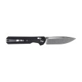 Nóż składany KNIVESPL The First Sandvik 14C28N, czarne G10, Stonewashed/Satin-1 62306 