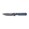 Nóż składany KNIVESPL The First CPM MagnaCut, niebieskie G10, Stonewashed/Satin- 62307 