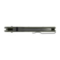 Nóż składany KNIVESPL The First Sandvik 14C28N, zielone G10, czarna powłoka PVD-4 62308 