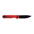 Nóż składany KNIVESPL The First Sandvik 14C28N, czerwone G10, czarna powłoka PVD-1 62309 