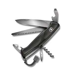 Victorinox - Scyzoryk wielofunkcyjny Ranger 55 - 10 funkcji - Onyx Black - 0.9563.C31P