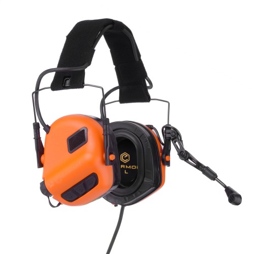 Earmor - Aktywne ochronniki słuchu M32 PLUS - Vivid Orange - M32-OG (PLUS)-1 62364 