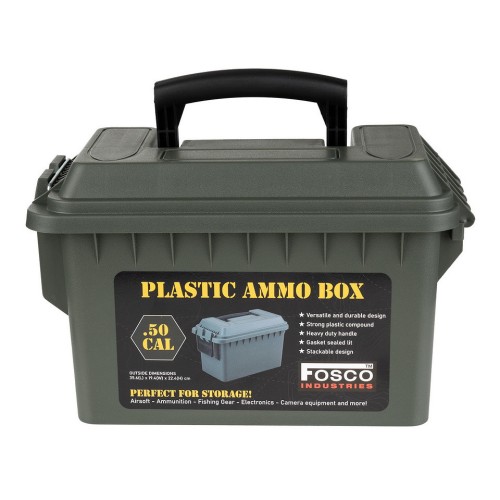 Fosco Industries - Skrzynka amunicyjna Ammo Box .50 cal - 9,6 L - Polimer - Zielony - 465202-1 62391 