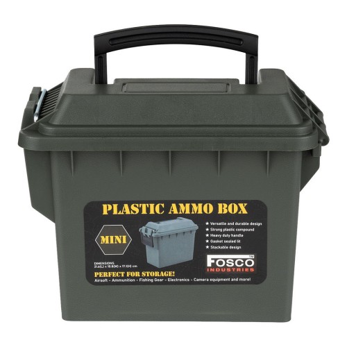 Fosco Industries - Skrzynka amunicyjna Ammo Box Mini - 2,3 L - Polimer - Zielony - 465201-1 62392 