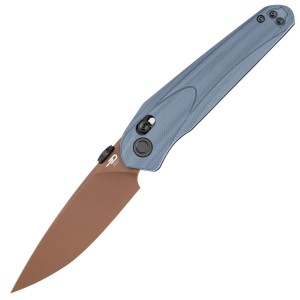 Nóż składany Bestech Mothus Dark Blue G10, Gold PVD 14C28N by Kombou (BG67F) EDC 