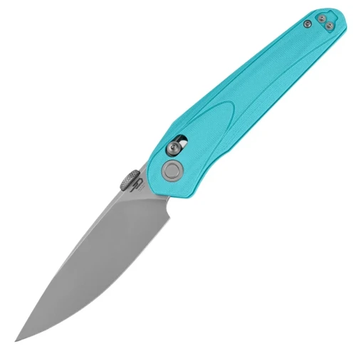 Nóż składany Bestech Mothus Light Blue G10, Bead Blast / Fine Stonewashed 14C28N by Kombou (BG67D)-1 62399 