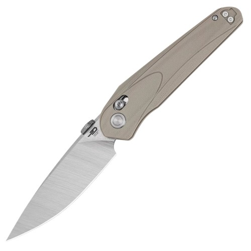Nóż składany Bestech Mothus Beige G10, Stonewashed / Satin 14C28N by Kombou (BG67B)-1 62401 