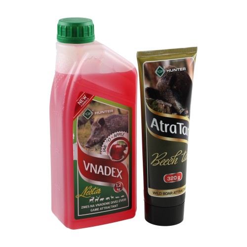 Płyn do wabienia zwierzyny For Vnadex 1200 g o zapachu jabłka + Smoła bukowa AtraTar 320 g- 62408 