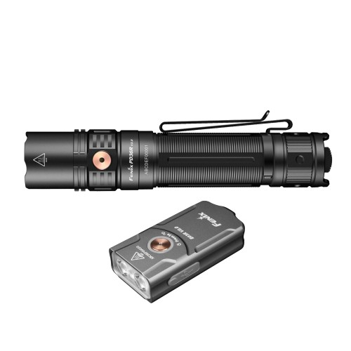 Zestaw latarek LED Fenix PD36R Pro i E03R V2.0 szara- 62469 
