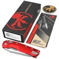 Nóż składany Microtech MSI S/E Red Slab Side Aluminium, Apocalyptic M390MK by Tony Marfione (210-10APRD)-3 62569 