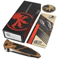 Nóż składany Microtech Socom Elite T/E-M Tan Aluminium, Black M390MK by Tony Marfione (161-1TA)-3 62618 
