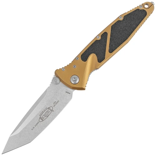 Nóż składany Microtech Socom Elite T/E-M Tan Aluminium, Stonewashed M390MK by Tony Marfione (161-10TA)-1 62619 