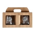 Szklanki do whisky Golden Fox Luna Wild Boar Silver zdobione odlewanym elementem 2 szt.- 62694 