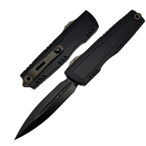 Nóż automatyczny OTF Microtech Luminary ZBP D/E Signature Black Aluminium, Black DLC M390MK by Tony Marfione (1270-1DLCS-Z23)-1 62733 