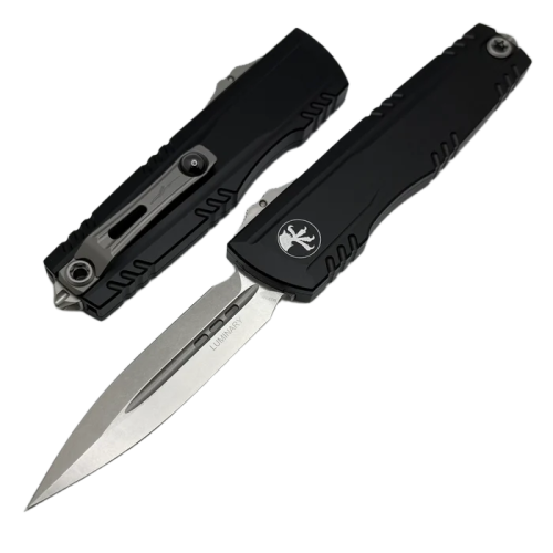 Nóż automatyczny OTF Microtech Luminary ZBP D/E Signature Black Aluminium, Stonewashed M390MK by Tony Marfione (1270-10S)-1 62734 