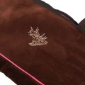 Pokrowiec na broń Forsport zamszowy 125 cm - brązowo-różowy, haft beżowa głowa jelenia-4 62860 