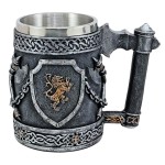 Kufel Tole 10 Imperial Lion-Axe Grey/Golden, Resin-Steel (39801)