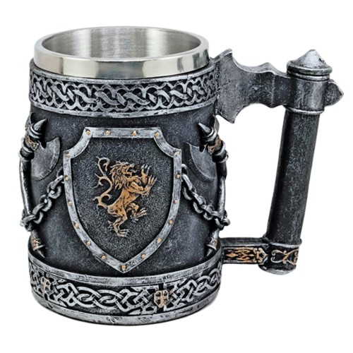 Kufel Tole 10 Imperial Lion-Axe Grey/Golden, Resin-Steel (39801)-1 62920 