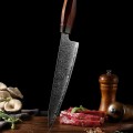 Nóż kuchenny Xin Cutlery XinCraft 9'' Japan Chef, Buffalo Horn/Rosewood/G10, Mirror Polished Damascus 67 warstw (XC116)-4 62938 