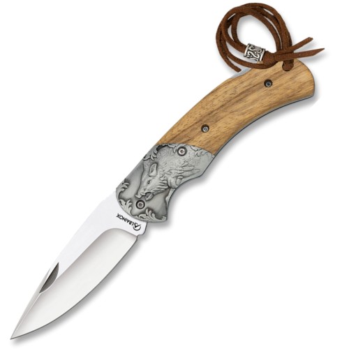 Nóż składany Martinez Albainox Wild Boar Steel/Wood, Satin 3Cr13Mov (18976)-1 63079 