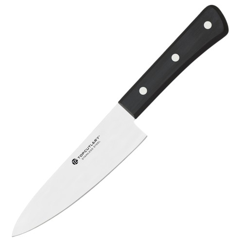 Nóż kuchenny Top Cutlery Chef 15cm Black ABS, Satin 3Cr13Mov (17486)-1 63093 