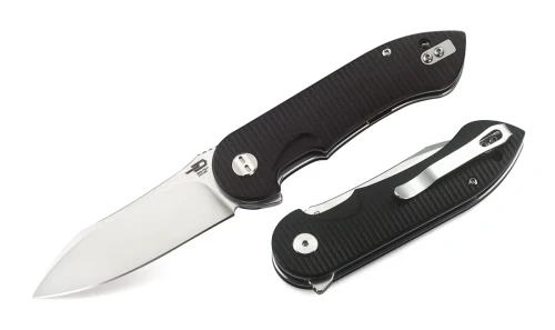 Nóż składany Bestech Torpedo Black G10, Stonewashed / Satin D2 (BG17A-1)-1 63133 
