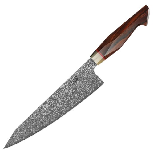 Nóż kuchenny Xin Cutlery XinCraft 9'' Japan Chef, Buffalo Horn/Rosewood/G10, Matte Polished Damascus 67 warstw (XC117)-1 63160 