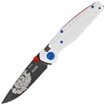 Nóż składany ANV A100 BB Limited Edition No 13/100 White GRN, Black DLC Sleipner (ANVA100-036)