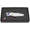 Nóż składany ANV A100 1918 BB Limited Edition No 26/100 White GRN, Black DLC Sleipner (ANVA100-036)-3 63176 