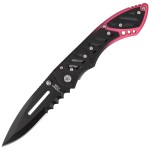 Nóż składany Herbertz CJH Red Aluminium/Black ABS, Black 420 (10000336)