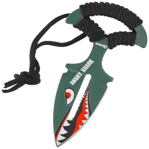 Nóż Martinez Albainox Angry Shark Black Strung, Green 3Cr13Mov (32524)-1 63216 