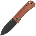 Nóż składany WE Knife Banter Cuibourtia Wood, Black Stonewashed CPM-S35VN by Ben Petersen (2004K)-1 63274 