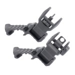 DLG Tactical - Składane przyrządy celownicze Offset Sights Low Profile - Czarne - DLG-184