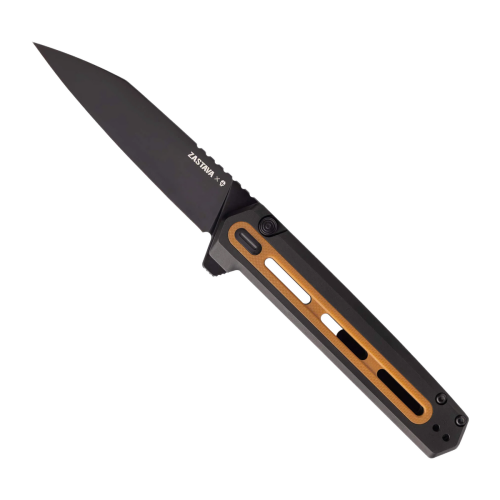 Nóż składany Tekto F4 Echo Zastava Black Aluminium/American Walnut G10, Titanium-Coated CPM S35VN-1 63355 