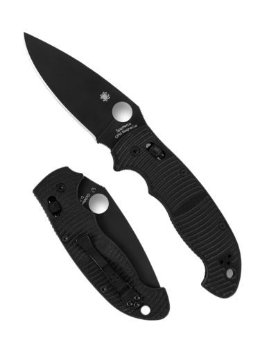 Nóż składany Spyderco Manix 2XL Salt Black G10, Black DLC MagnaCut by Eric Glesser (C95GMCBKP2)-1 63359 