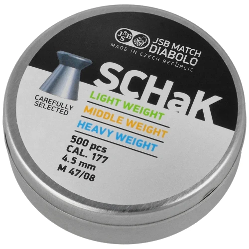 Śrut JSB SCHaK Middle Weight 4.50 mm, 0.520 g, 500 szt. (001025-500)-1 63369 