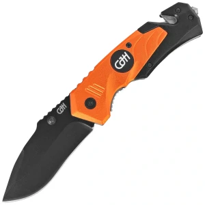 Nóż ratowniczy Herbertz CJH Orange Aluminium, Black 420 (10000879)