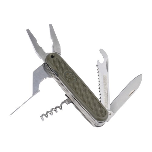 MFH - Scyzoryk wielofunkcyjny Taschenmesser BW Style - 7 funkcji - Zielony - 4043-1 63371 